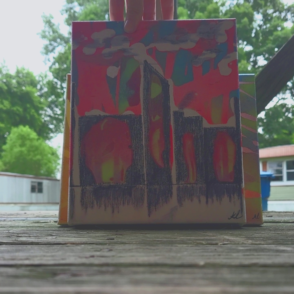 Color scape city view title Glass City